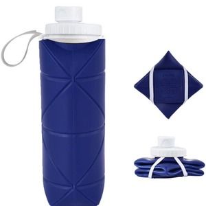 Collapsible Water Bottle Leak proof Valve BPA-Free Silicone Foldable 20-oz